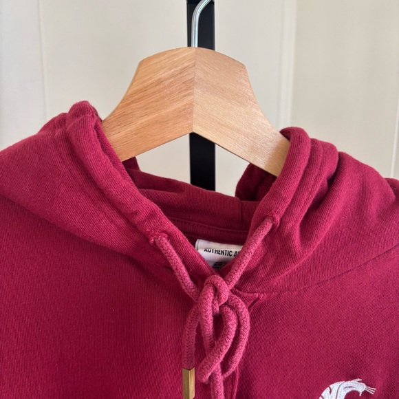 Champion Washington State Cougars Crimson Henley Hoodie Women’s Small NCAA Prep - Picture 1 of 8